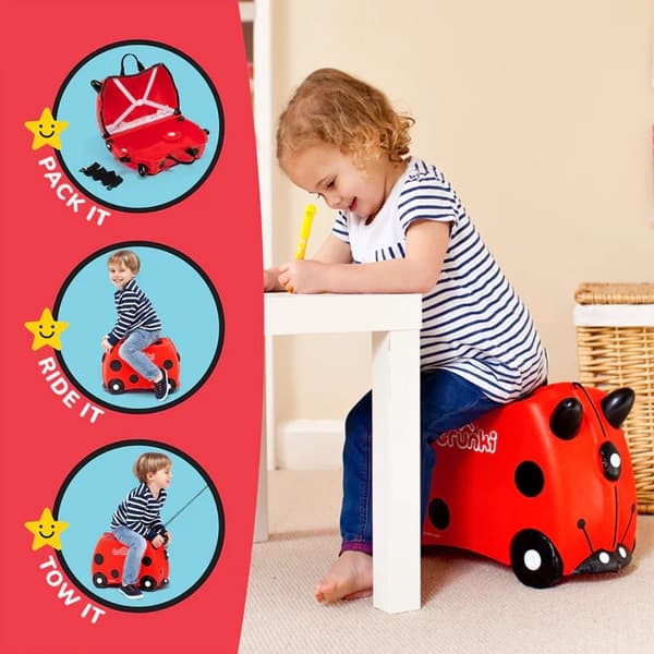 چمدان کودک طرح کفشدوزک ترانکی Trunki — تصویر ۴