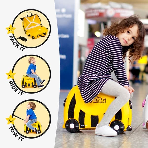 چمدان کودک طرح زنبور ترانکی Trunki — تصویر ۳