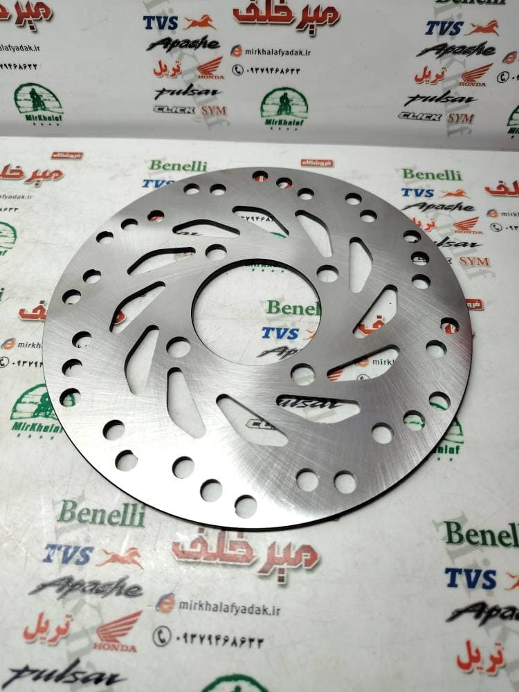 دیسک ترمز جلو موتور طرح کلیک و کلیک اصلی و واریو (4 چهار پیچ نزدیک) (دور کوچک)