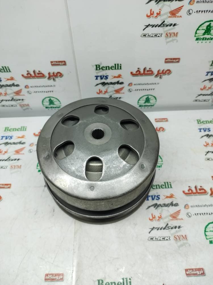 پولی (فولی) کلاچ عقب کامل موتور tvs وگو و ژوپیتر (لنتی) شرکتی — تصویر ۲