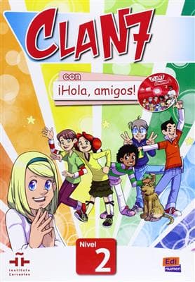 کتاب اسپانیایی Clan 7 con ¡Hola, amigos ! 2