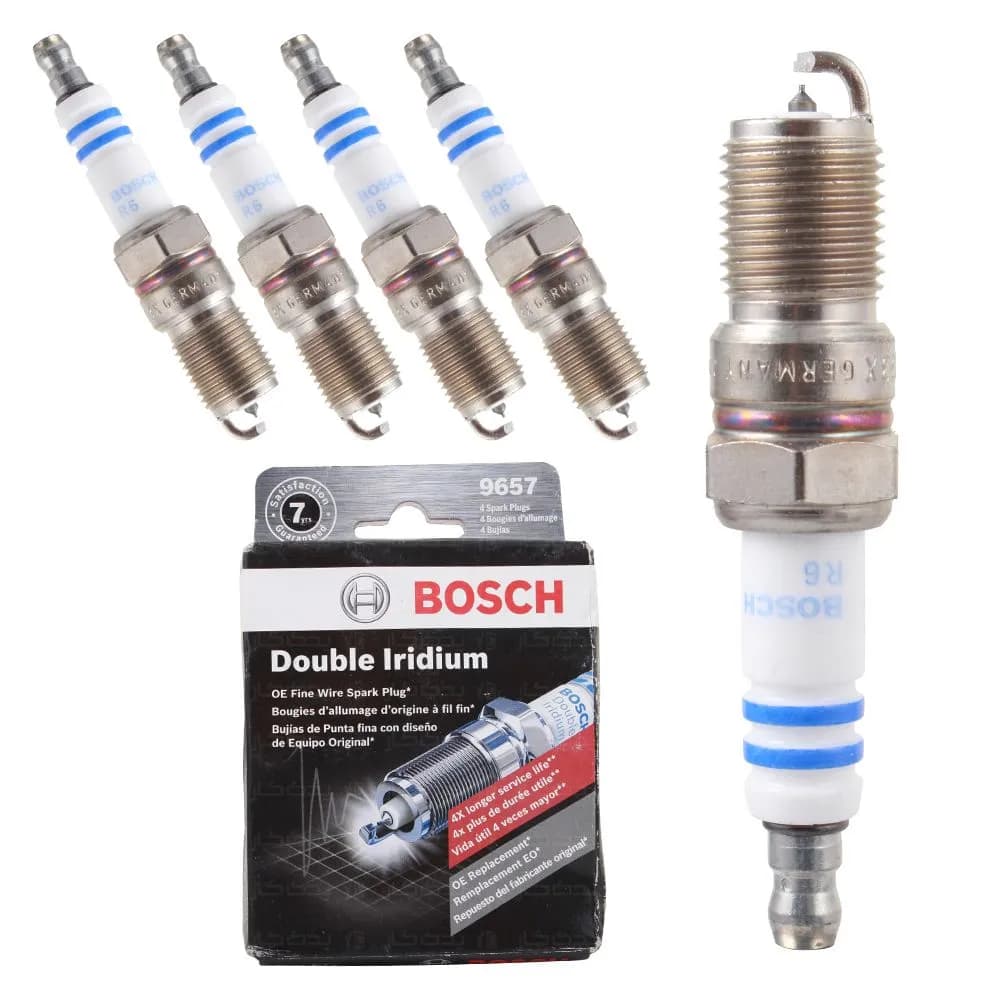 شمع موتور پژو پارس XU7 پایه کوتاه دبل ایریدیم بوش کد 9657-HR8DII33X