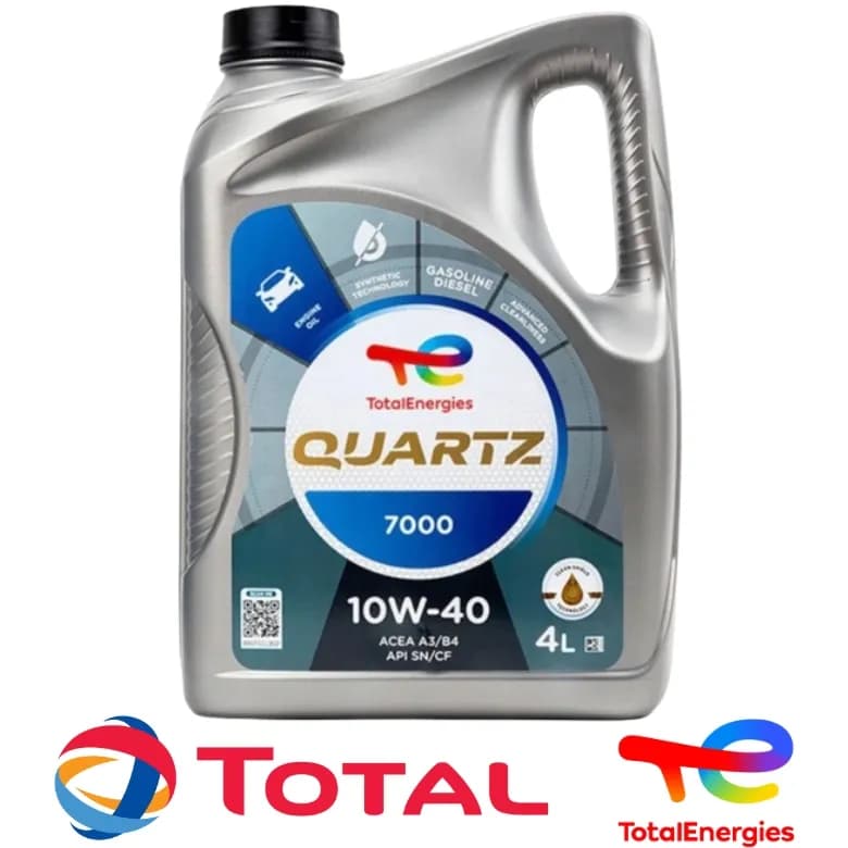 روغن موتور توتال 4 لیتری Quartz 7000 4 LP new 10W-40