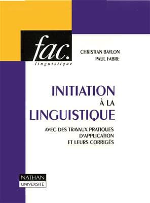 کتاب فرانسه Initiation a la linguistique