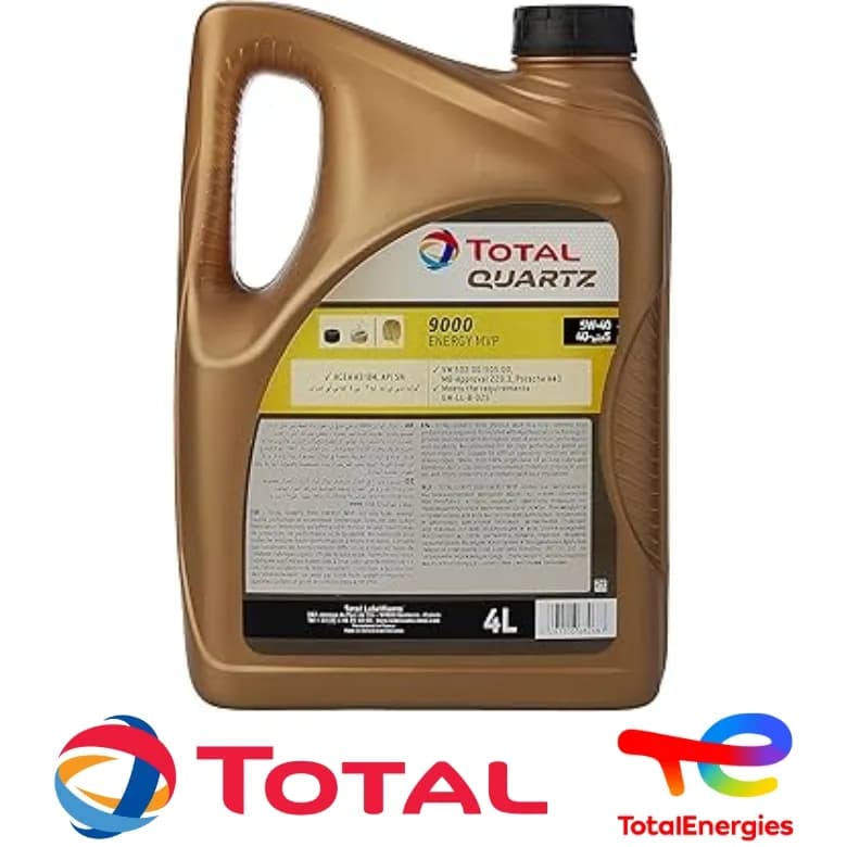 روغن موتور توتال 4 لیتری Quartz 9000 MVP 5W-40 — تصویر ۲