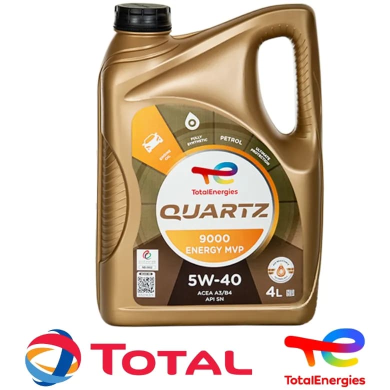 روغن موتور توتال 4 لیتری Quartz 9000 MVP 5W-40