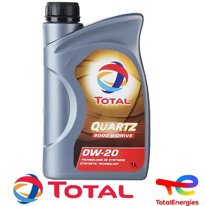 روغن موتور توتال 1 لیتری Quartz 9000 V-Drive 0W-20