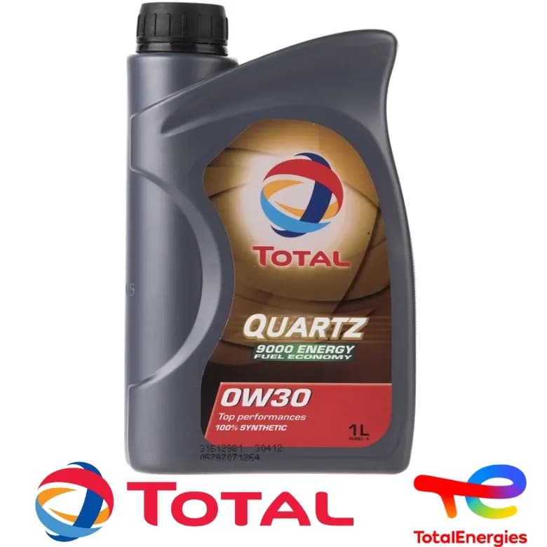 روغن موتور توتال 1 لیتری Quartz 9000 Energy 0W-30