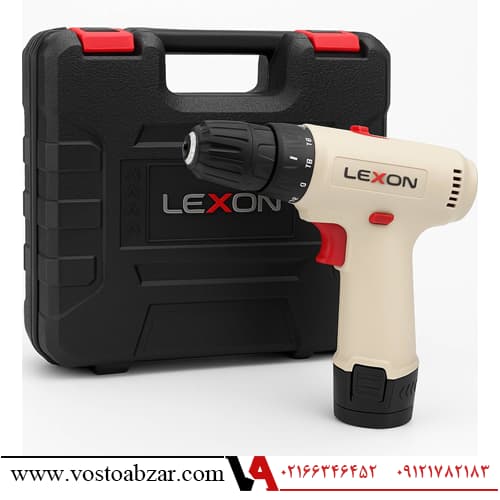 دریل پیچگوشتی شارژی تک باتری لکسون مدل LE-710
