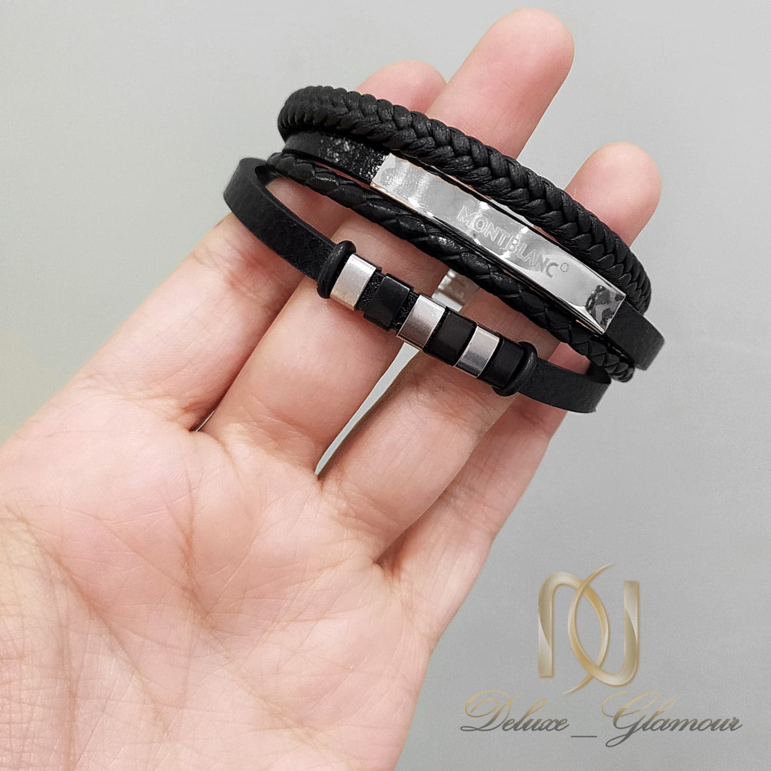 دستبند MONTBLANC مردانه چرمی اسپرت DS-N779 — تصویر ۳