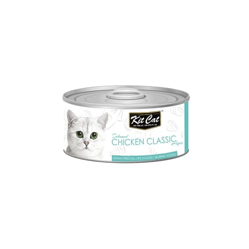 کنسرو گربه بالغ کیت کت مرغ در ژل Kit Cat وزن 80 گرم