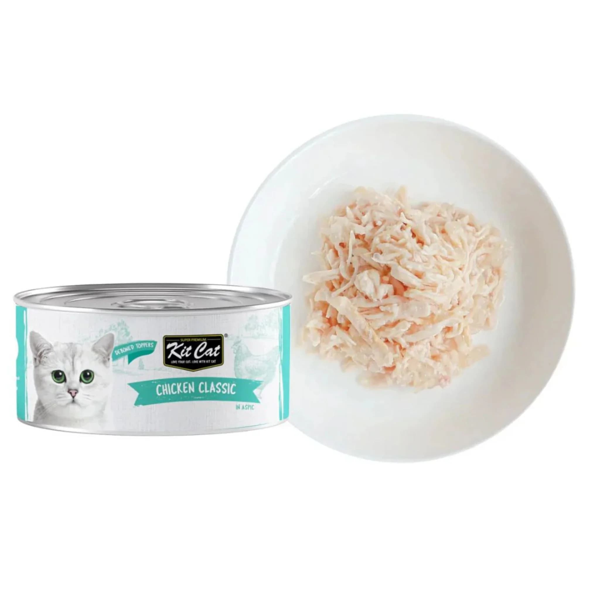 کنسرو گربه بالغ کیت کت مرغ در ژل Kit Cat وزن 80 گرم — تصویر ۲