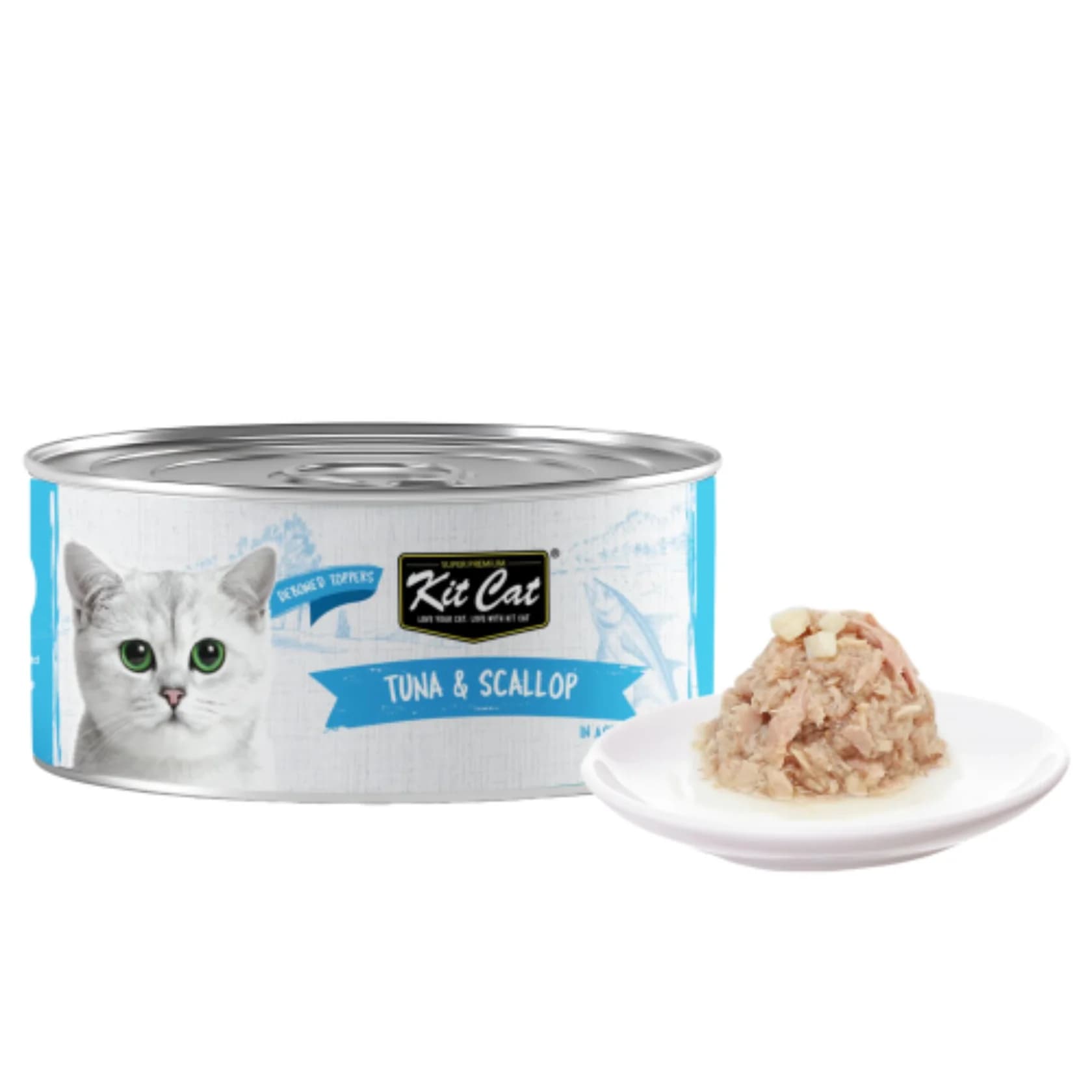 کنسرو گربه بالغ کیت کت ماهی تن و صدف در ژل Kit Cat وزن 80 گرم — تصویر ۲