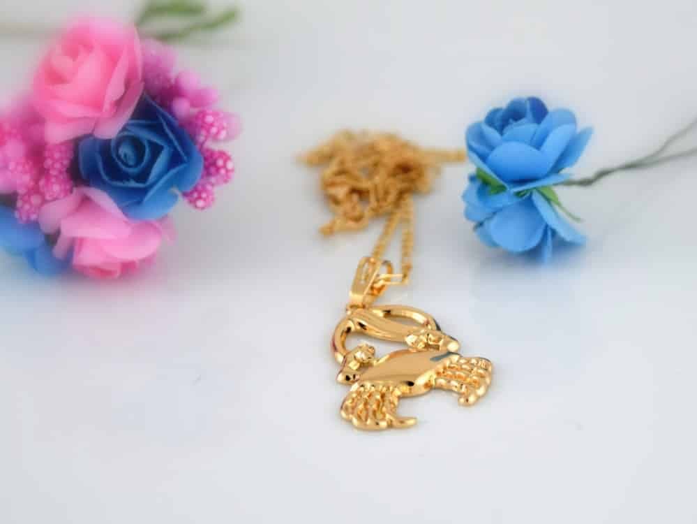 گردنبند دخترانه ماه تولد تیر برند ژوپینگ nw-n200 — تصویر ۲