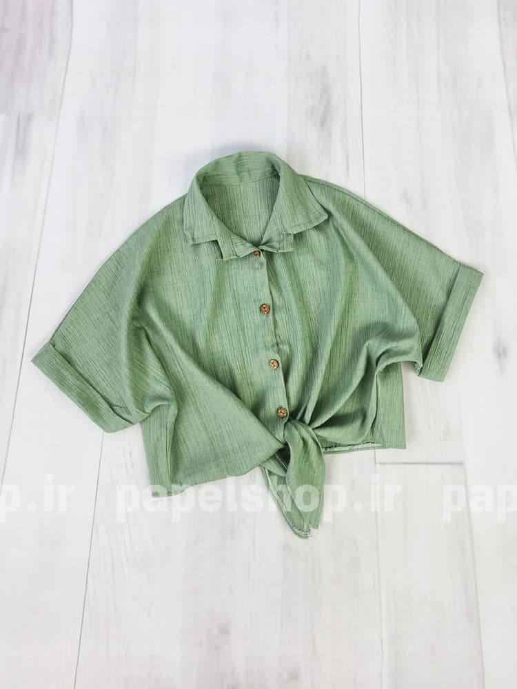 شومیز کراپ گره ای کراش — تصویر ۵