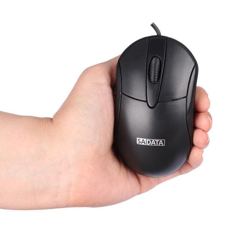 ماوس ارگونومیک SADATA SM-305 OW | دقت 1000DPI | کابل 1.4 متری | اتصال USB — تصویر ۴