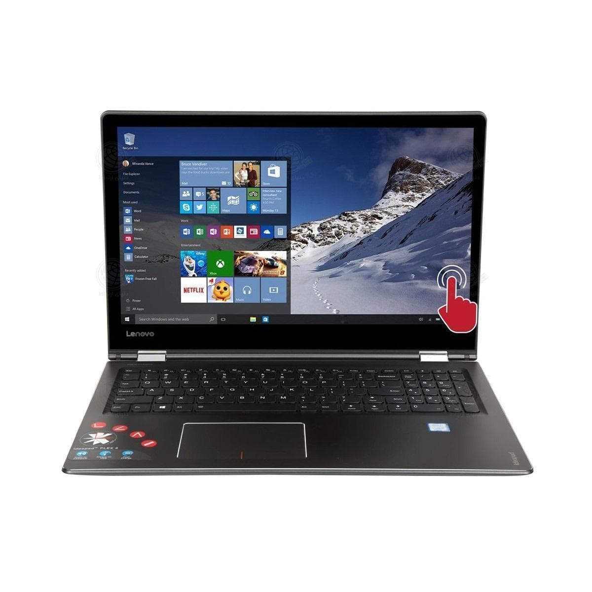 لپ‌تاپ استوک لمسی لنوو مدل Flex 1570 | پردازنده i5 نسل 7 | رم ۸ گیگابایت | هارد ۲۵۶ اس‌اس‌دی | مانیتور ۱۵.۶ اینچی چرخشی ۳۶۰ درجه