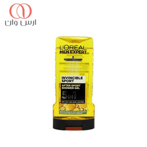 شامپو سر و بدن لورال مدل Invincible Sport حجم 300 میلی لیتر