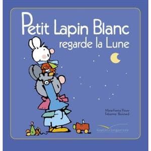 کتاب فرانسه Petit Lapin Blanc – – Petit Lapin Blanc regarde la lune
