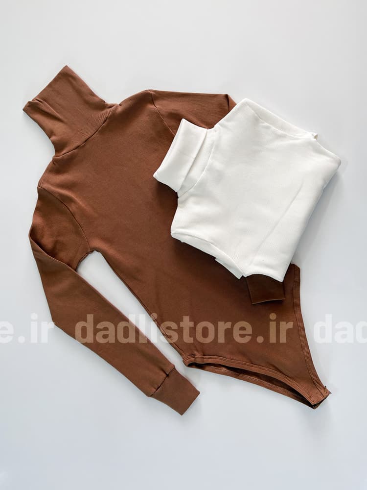بادی کبریتی یقه اسکی فینگردار رنگی — تصویر ۶