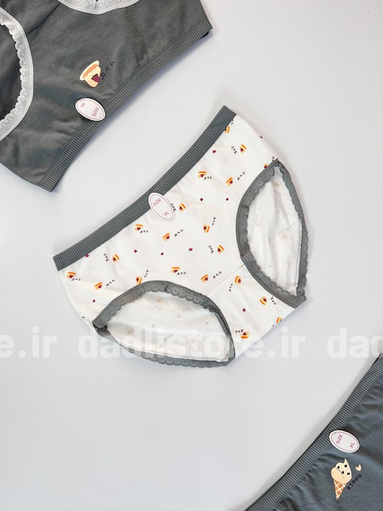 شورت اسلیپ نخ پنبه عروسکی طرح کیک — تصویر ۴