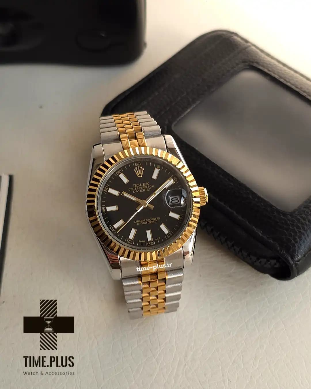 ساعت رولکس مردانه Datejust صفحه مشکی — تصویر ۶