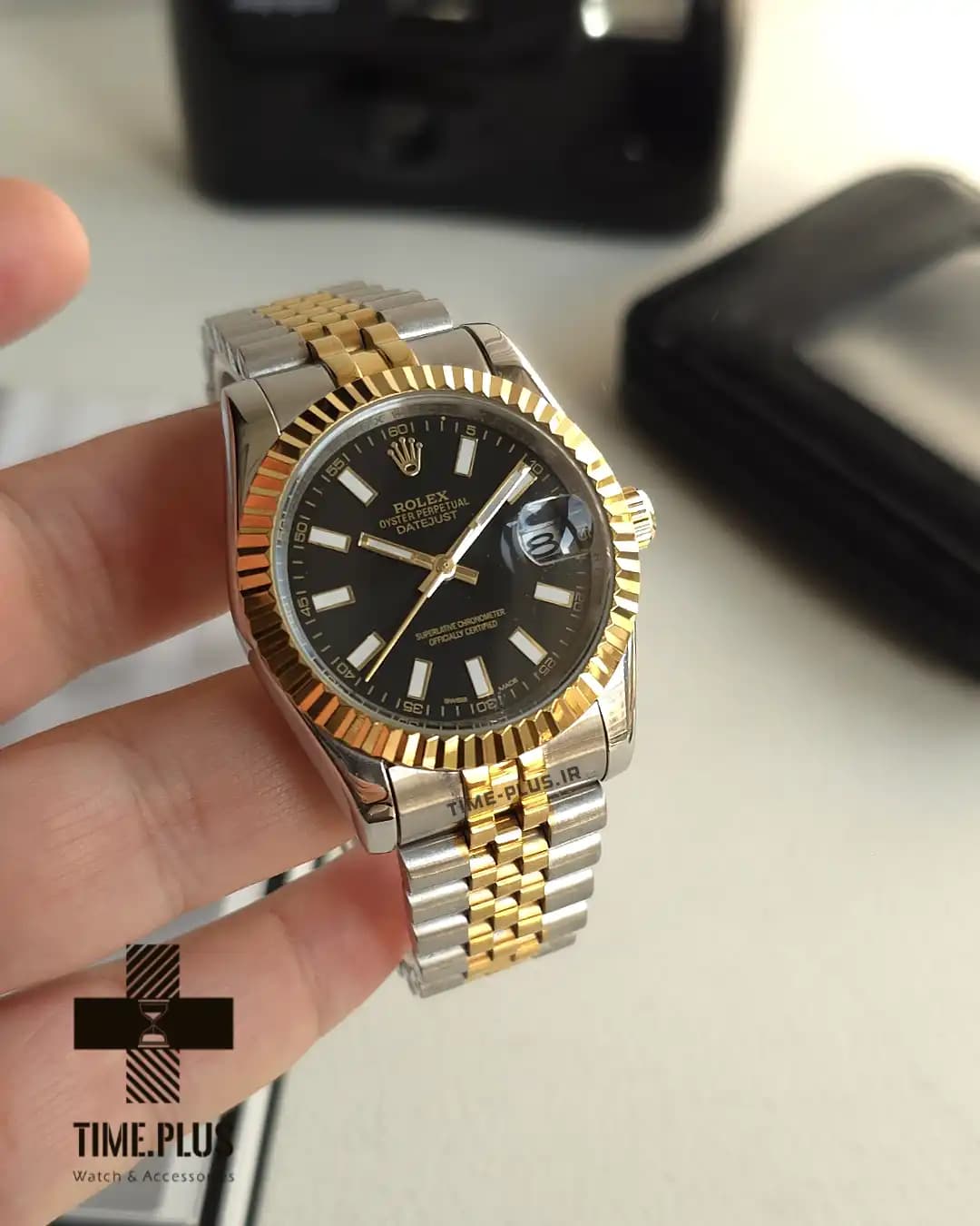 ساعت رولکس مردانه Datejust صفحه مشکی — تصویر ۴