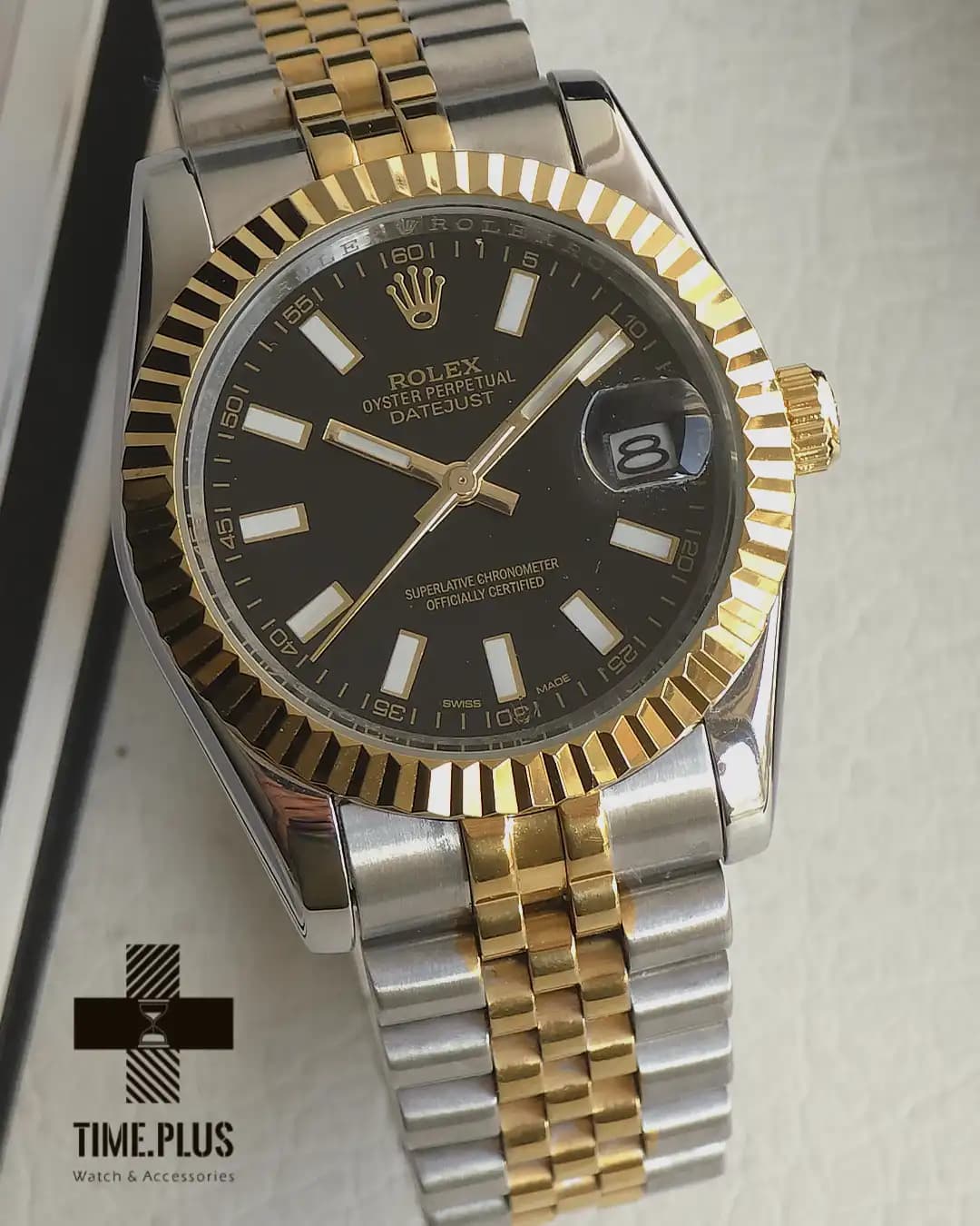 ساعت رولکس مردانه Datejust صفحه مشکی — تصویر ۳