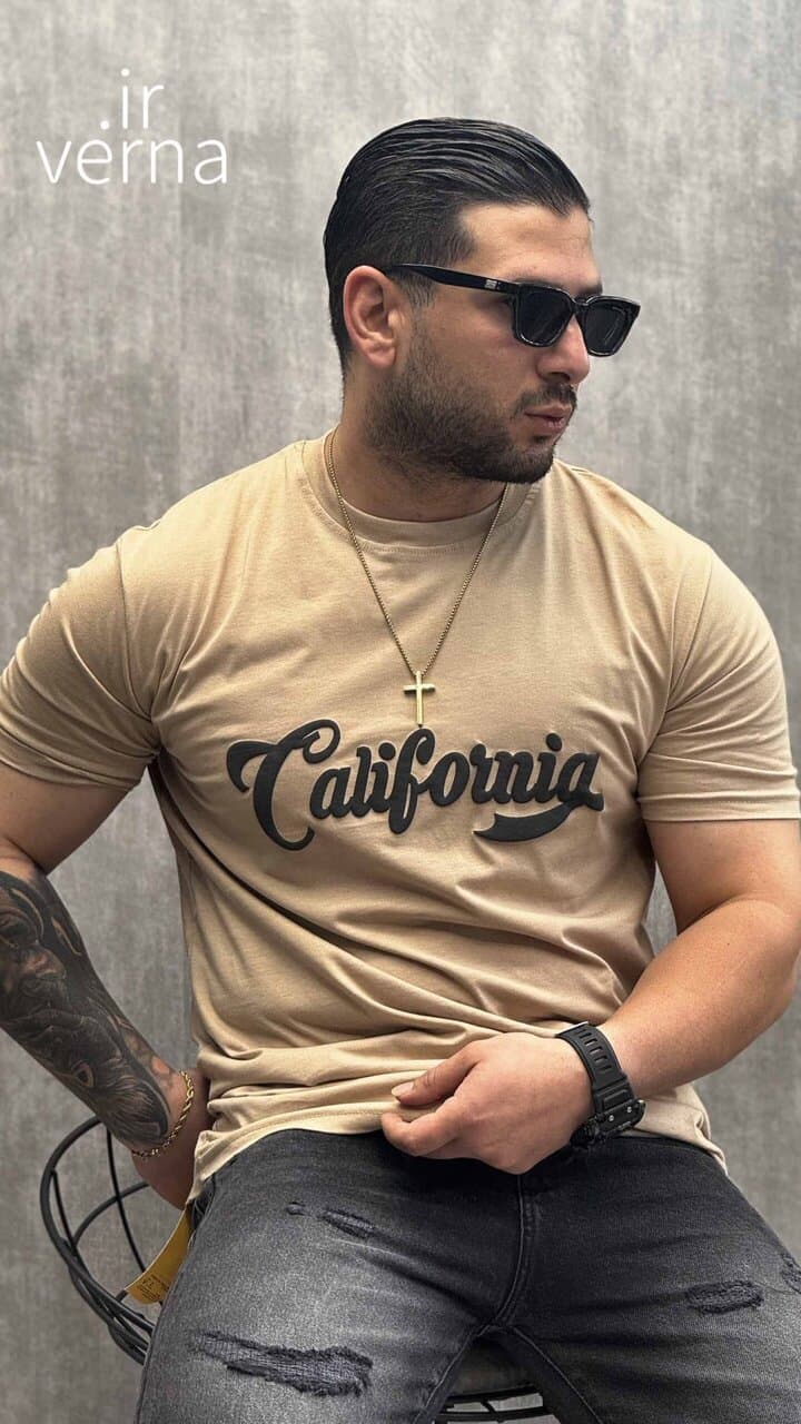 تیشرت یقه گرد CALIFORNIA