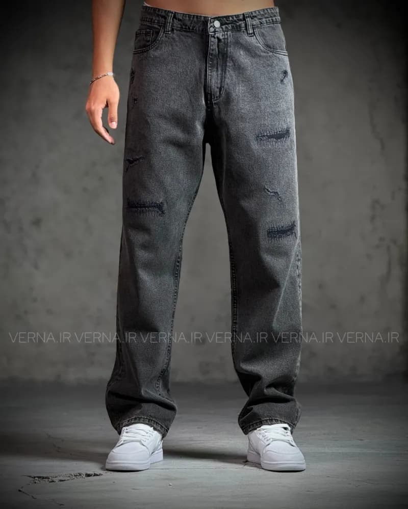 شلوار جین بگ مردانه زاپدار LACOSTE 0457