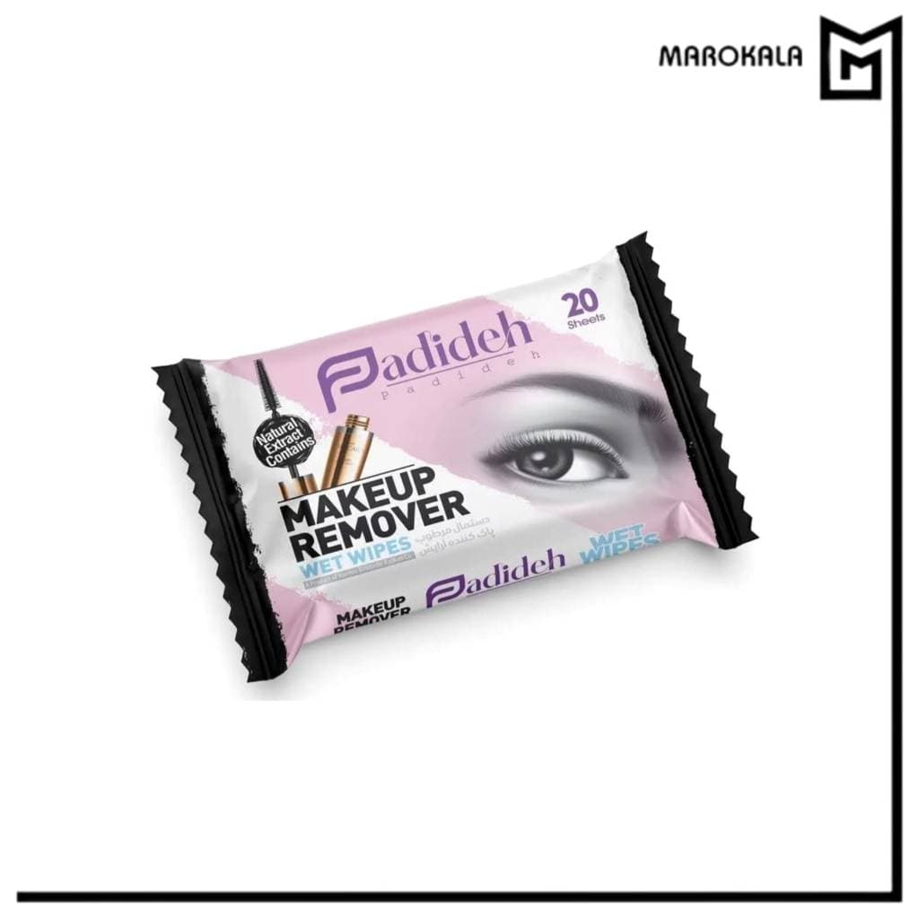 دستمال مرطوب پاک کننده آرایش پدیده تعداد 20 عددی (قیمت خرید عمده 66.000 تومان)