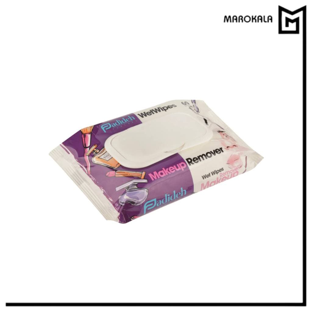 دستمال مرطوب پاک کننده آرایش پدیده تعداد 60 عددی (قیمت خرید عمده 110.000 تومان) — تصویر ۲