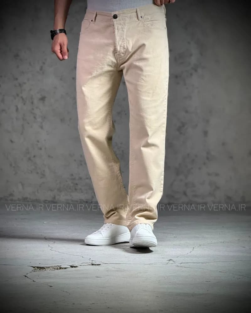 شلوار راسته مردانه کتان HERMES-SF804 — تصویر ۲