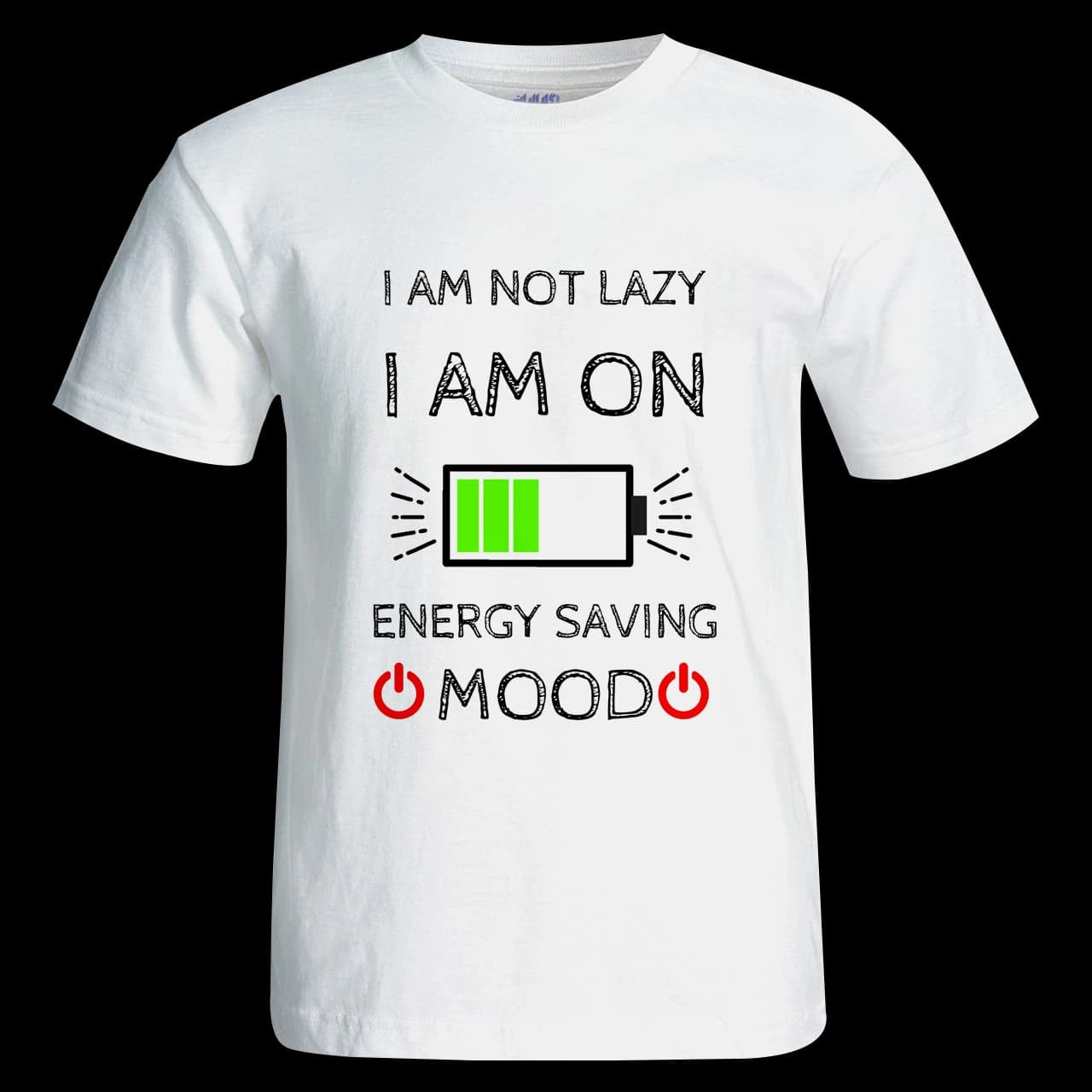 تیشرت I AM NOT LAZY مدل AS4