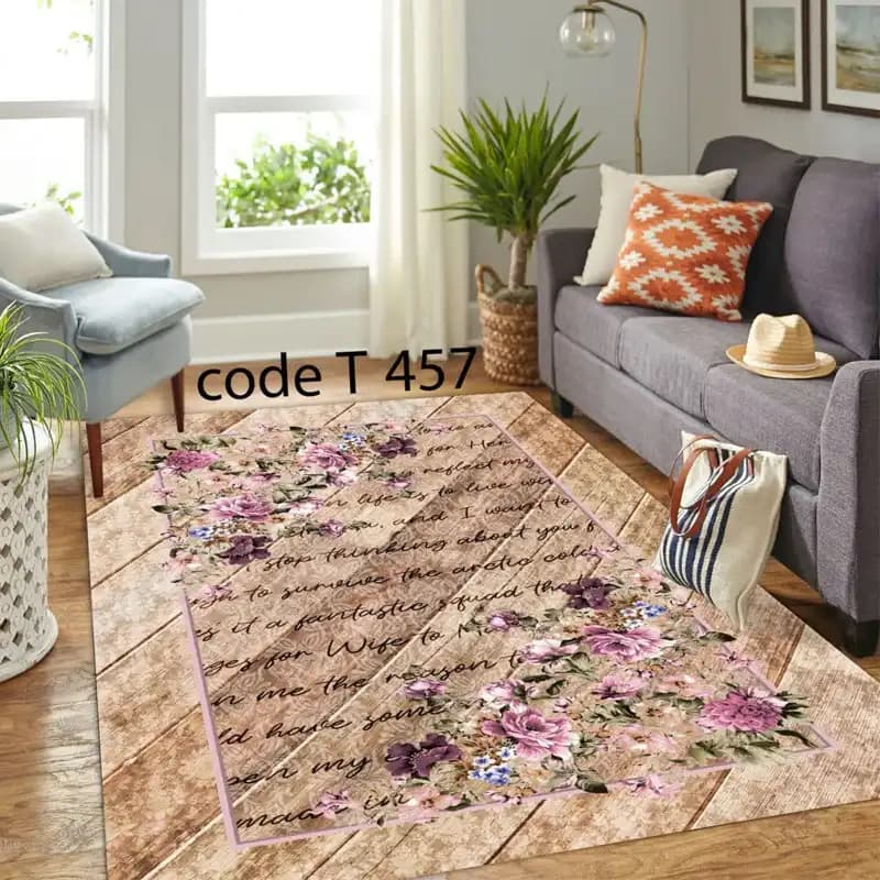 مخمل فرش (فرشینه) کد FAM_ T 457
