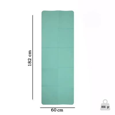 زیرانداز بدنسازی مت یوگا 6 میلیمتری TPE دو رنگ تاشو — تصویر ۷