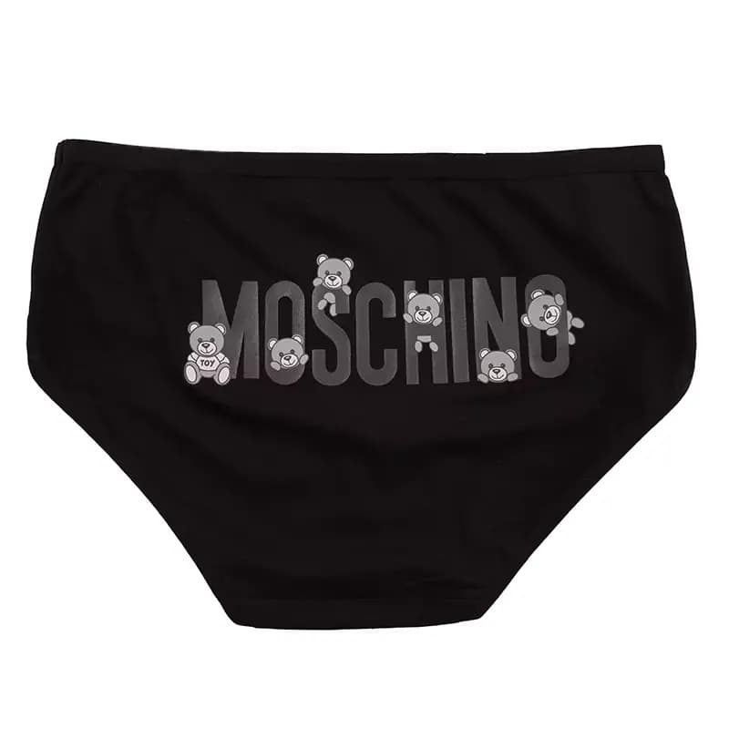 شورت اسلیپ زنانه نخی چاپی طرح خرس moschino برند بانو سایز XL — تصویر ۲