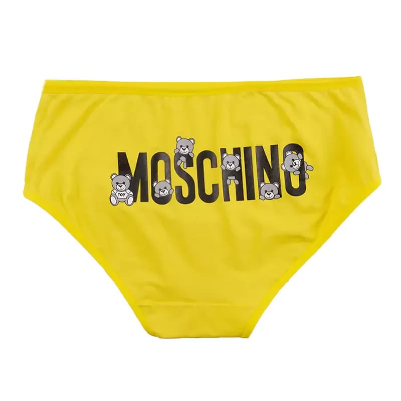 شورت اسلیپ زنانه نخی چاپی طرح خرس moschino برند بانو سایز XL — تصویر ۸
