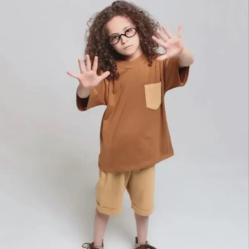 تیشرت و شلوارک پنبه لاکرا اسپرت بچه گانه سایز 2 تا 8 سال — تصویر ۴