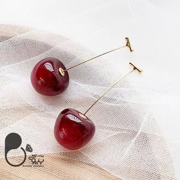 گوشواره گیلاسی فانتزی — تصویر ۲
