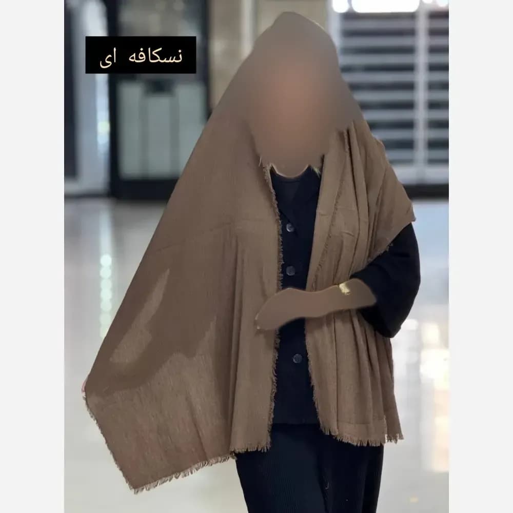 شال زنانه تابستانه ریزپلیسه برشکا قواره دار نرم و لطیف — تصویر ۴
