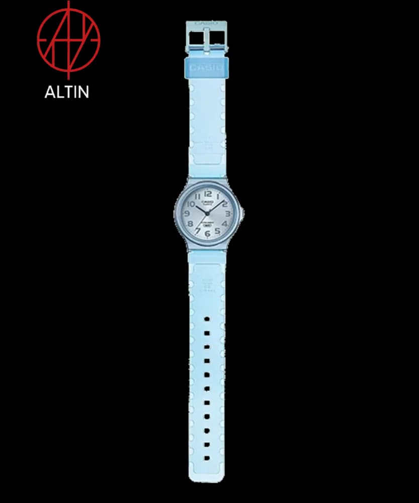 ساعت مچی کاسیو مدل MQ-24S-2BDF | اسپرت، مینیمال، رزین شفاف آبی (Jelly Blue) — تصویر ۲