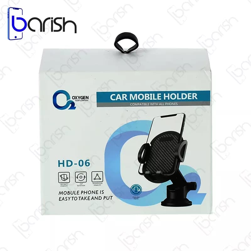 هولدر و پایه نگهدارنده گوشی موبایل اکسیژن مدل HD-06 — تصویر ۲