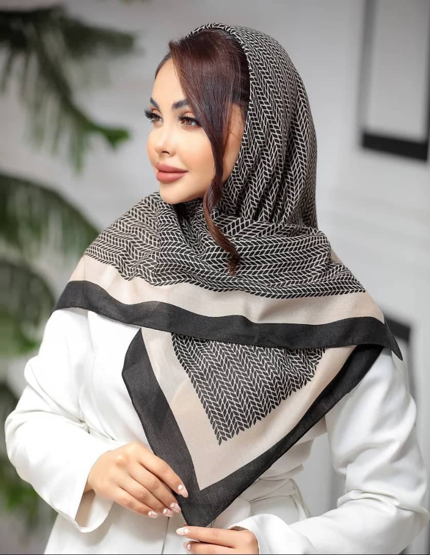 روسری نخی سیا اسکارف کد 268