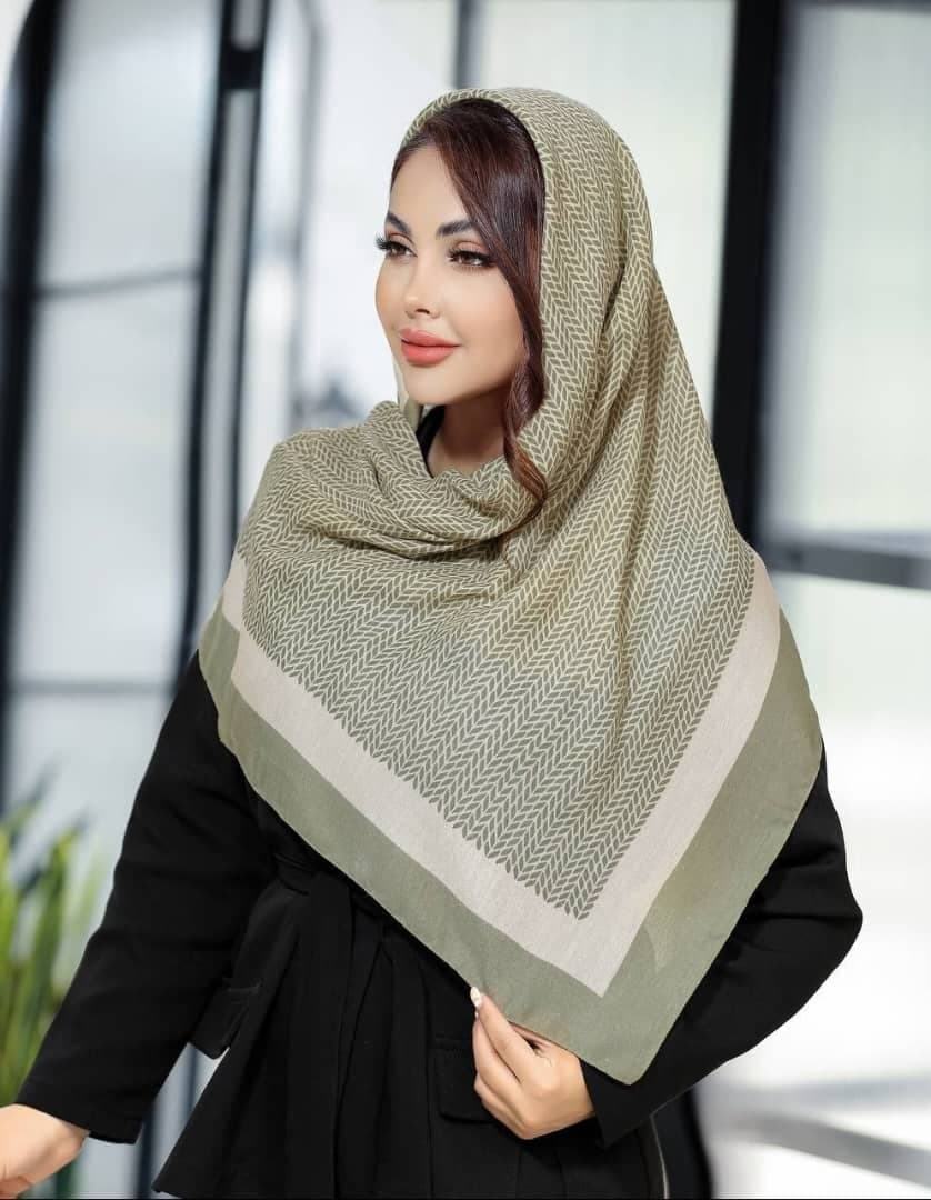 روسری نخی سیا اسکارف کد 268 — تصویر ۲