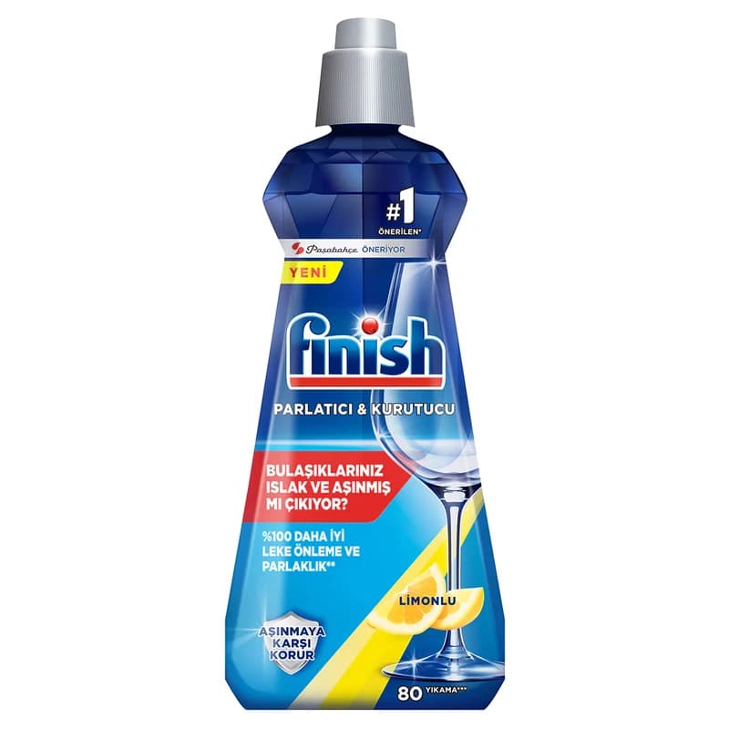 مایع جلادهنده ماشین ظرفشویی فینیش لیمویی حجم 400 میلیلیتر finish