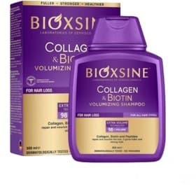 شامپو ضد ریزش و حجم دهنده کلاژن و بیوتین بیوکسین bioxcin