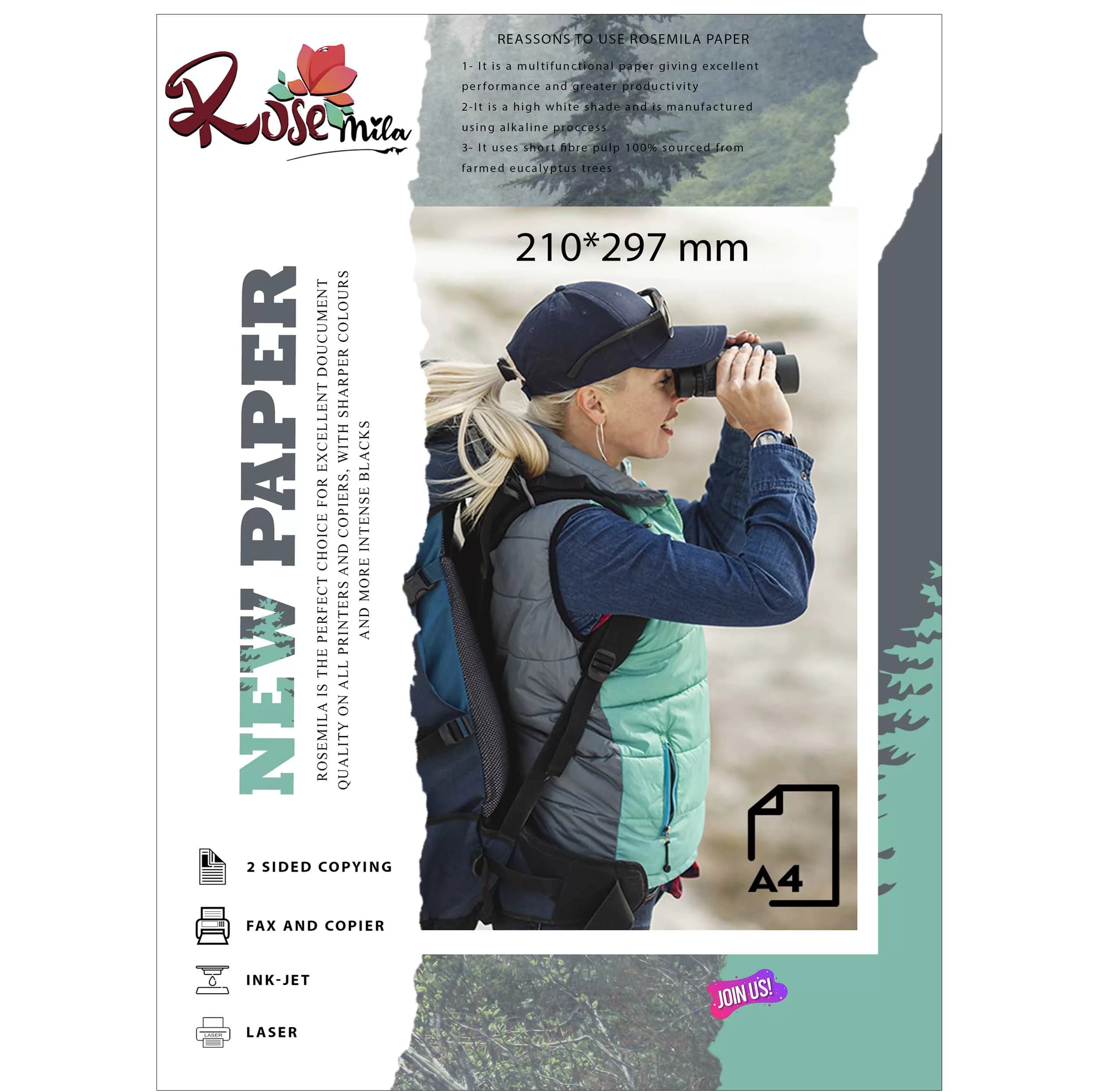 کاغذ A4 رزمیلا مدل R02 بسته 100 عددی