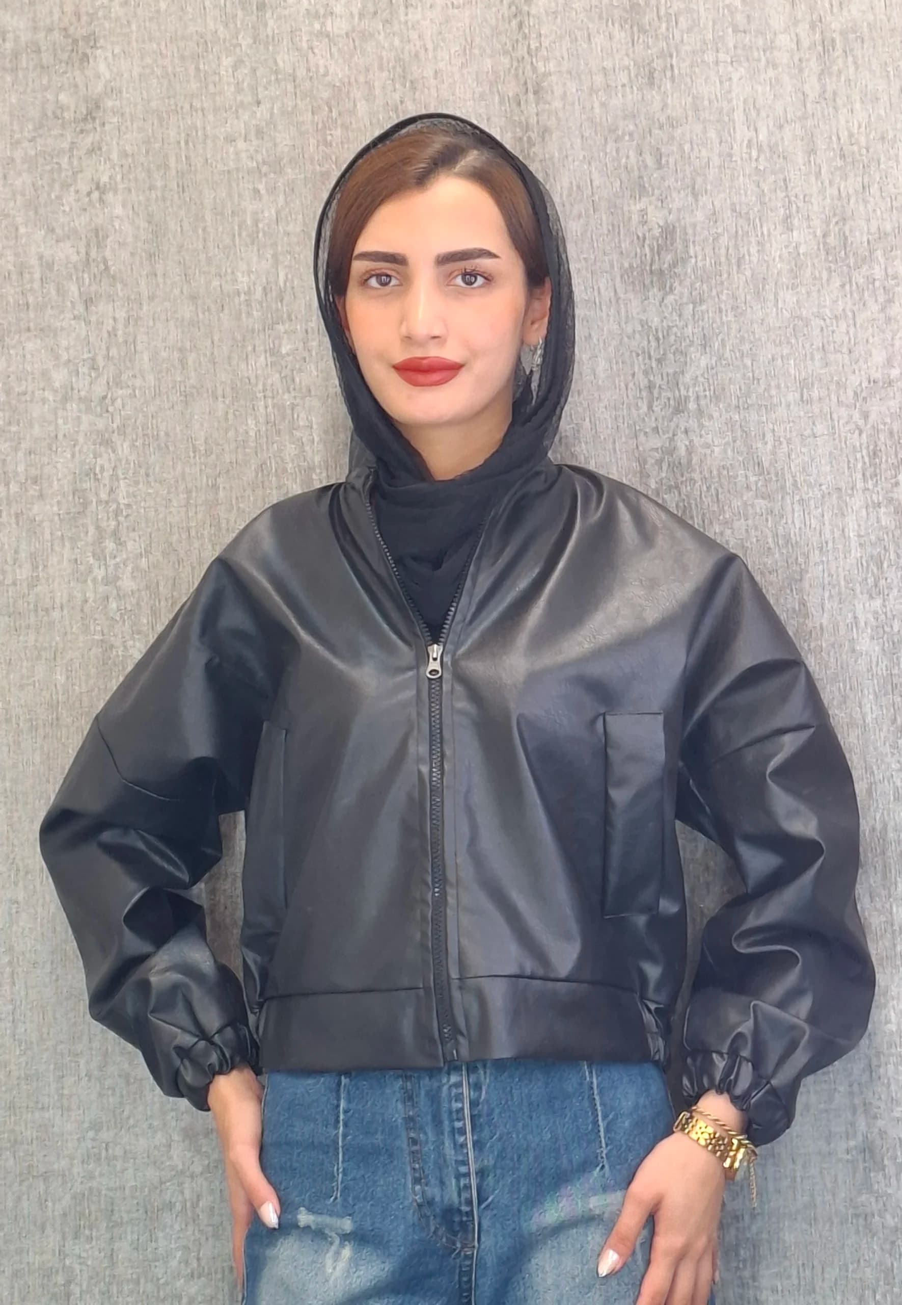 بامبر چرم(زنانه) — تصویر ۳
