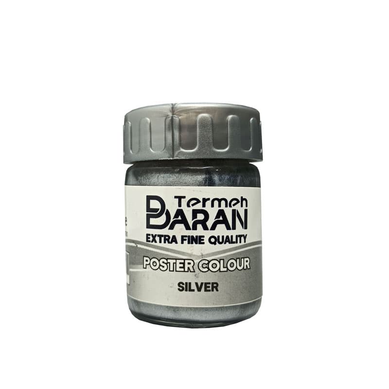 گواش حرفه ای نقره ای ترمه باران Termeh Baran حجم 30ml